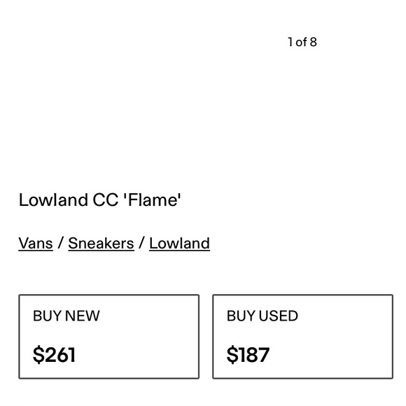 NIB Vans Lowland Cc Flame - Picture 2 of 6